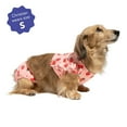 thumbnail image 5 of Oodles Summer Strawberries Dog Bikini, Pink, Small, 5 of 14