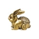 thumbnail image 1 of Estatuilla de conejo de latón, adornos de escritorio en miniatura Vintage de cobre pequeño, estatua de de Pascua para estantería, escritorio, Sunnimix Estatua de conejito, 1 of 8