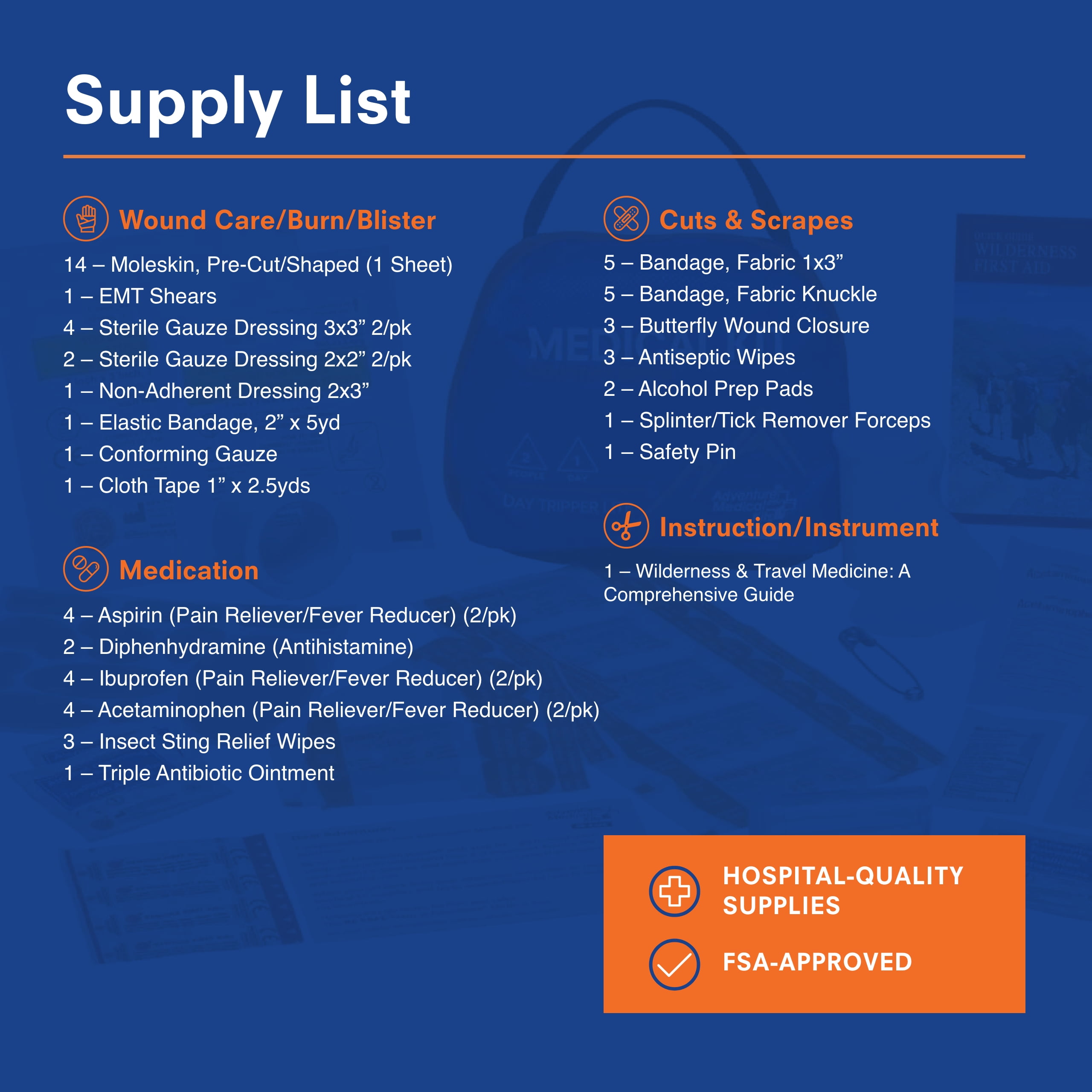 Adventure Medical Kits Mountain Series Day Tripper Lite Medic Kit