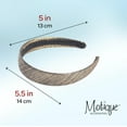 thumbnail image 5 of Motique Accessories 1-inch Metallic Fabric Headband (Bronze), 5 of 5