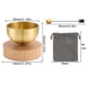 thumbnail image 3 of Timbre De La Puerta 1 Set Mini Singing Bowl Set with Mallet Polished Brass for Yoga Meditation & Spiritual Healing with Portable Travel Bag 4cm JASKFLY, 3 of 9