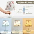thumbnail image 5 of Cute Polar Bears Desk Lamp 3 Color Modes LED Table Lamp Nightstand Reading Light for Bedroom Living Room, 5 of 8