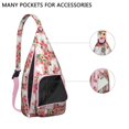 thumbnail image 2 of Bone Pattern Sling Backpack - Dog Lover's Crossbody Bag, Fashionable Multi-Pocket Pack for Daily Use, 2 of 4