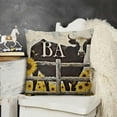 thumbnail image 2 of SHANXI  Vintage Fall Farmhouse Animals Throw Pillow Cover Sunflowers Farm Pig Cock Sheep Cow Dairy Cattle Pillowcase Home Sofa Decor Cushion Cover 18x18in, 2 of 5