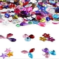 thumbnail image 3 of 600pcs Large Acrylic Rhinestones Assortment - Vibrant Flat Back Craft Gems in Various Shapes and Sizes (6-13mm) for DIY Card Making, Crafts Decorations, and Embellishments - Unscented and Easy to Use, 3 of 8
