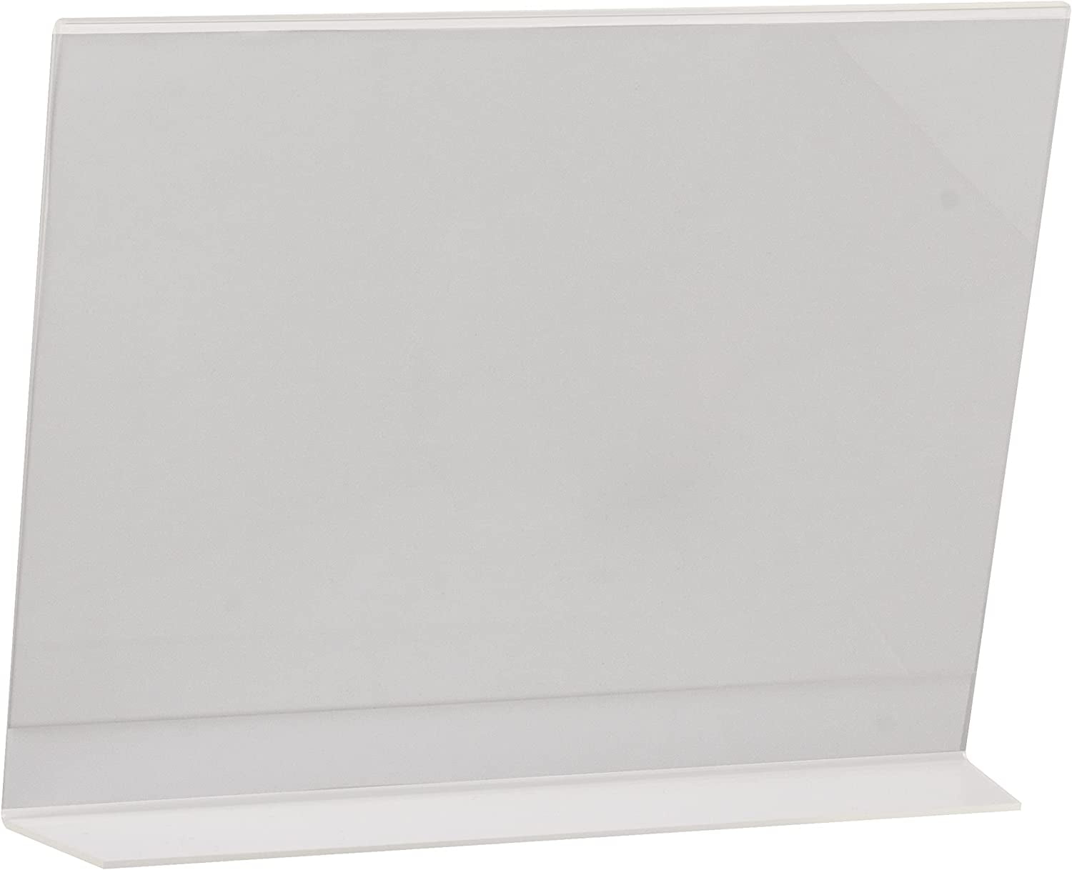 Neil Enterprises Clear Acrylic Bent Easel 10" x 8" Picture Frames - Pack of 12