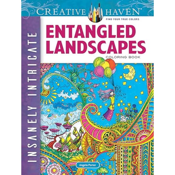 Pre-Owned Creative Haven Insanely Intricate Entangled Landscapes Coloring Book (Paperback) 0486806987 9780486806983