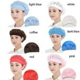 thumbnail image 2 of Cooker Chic Hotel Hair Nets Bundled Hair Food Service Nets Work Wear Cook Hat Cooking Hygienic Cap Chef Cap COFFEE, 2 of 8