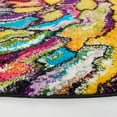 thumbnail image 3 of Safavieh Fiesta Stamen Abstract Shag Area Rug, Multi, 6'7" x 6'7" Round, 3 of 7