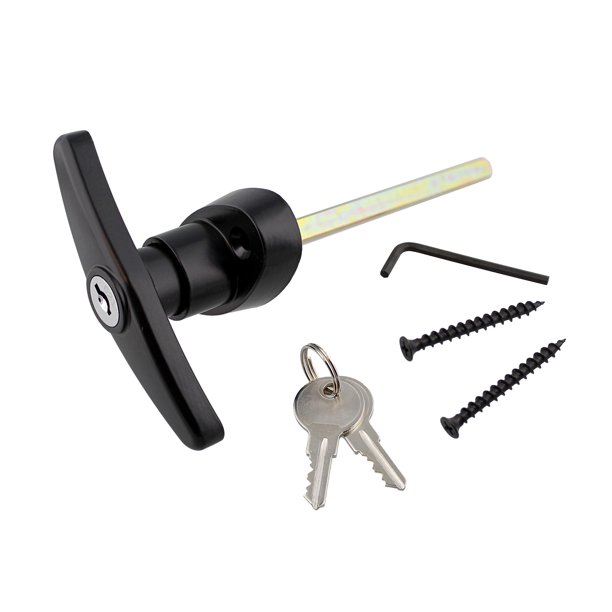 Rural365 Locking T Handle Latch Shed Lock with Keys and Hardware Door