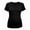 Black, variant on akafmk Maternity Tops for Women Short Sleeve T-Shirts Ribbed Ruffle Hem Cute Pregnancy Shirts Casual Summer Maternity Clothes, Size L