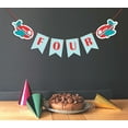 thumbnail image 2 of Inkdotpot Party Supplies For BoyI Am FourPaper GarlandBirthday Banners AeroplaneBirthday Streamers, 2 of 4