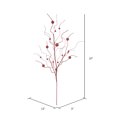 thumbnail image 2 of Vickerman 37" Red Glitter Ball Artificial Christmas Spray. Includes 6 sprays per pack., 2 of 3