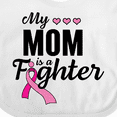 thumbnail image 4 of Inktastic Breast Cancer Awareness My Mom is a Fighter Boys or Girls Baby Bib, 4 of 4