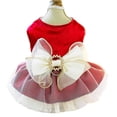 thumbnail image 1 of Vestido para Perro ANIAC con Tul Rojo Formal con Anillo para Correa, Talla Pequeña, 1 of 5