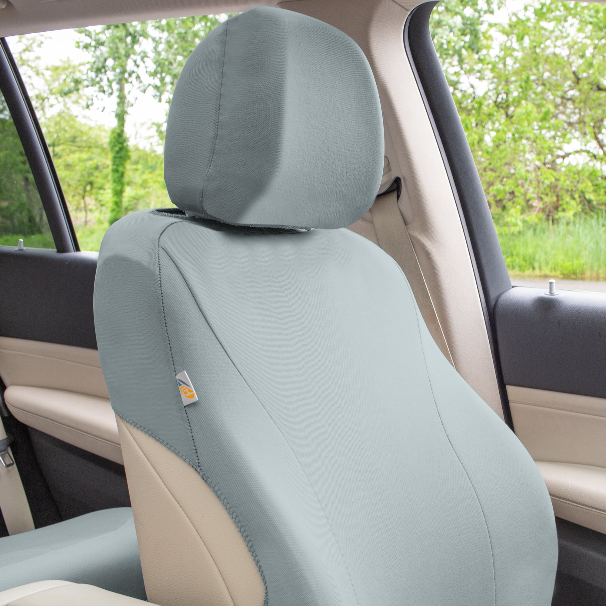 Universal Fit Car Seat Cover – Full Set of Automotive Seat Covers, Classic Cloth Seat Protector for Cars, Trucks, SUVs & Vans, Washable Seat Cover