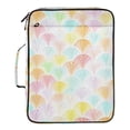 thumbnail image 2 of Haosy Accordion File Organizer Zipper Binder 500 Sheet 6-Tab Expanding File Folder Multi-Pocket 1.2 Inch 3 Ring Soft Pastel Rainbow Lemon, 2 of 7
