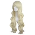 thumbnail image 3 of LinYooLi 28 Pouces/70 cm Perruque Synthétique Cheveux Longs Bouclés (Brun Blond Mélangé), 3 of 4