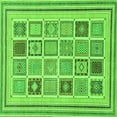 thumbnail image 1 of Ahgly Company Indoor Square Abstract Green Modern Area Rugs, 5' Square, 1 of 4