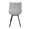 thumbnail image 2 of LeisureMod Markley 19" Polyurethane Dining Chair with Metal Legs in Light Gray, 2 of 7