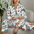 thumbnail image 6 of Daiia Fun Animal with Unicorn for Women's Long-Sleeved Pajama Set – Soft & Comfortable Sleepwear Button-Up Pajamas Cozy Lounge Wear-Small, 6 of 7