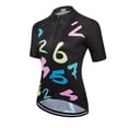 thumbnail image 3 of Kafitt - Maillot de ciclismo para mujer, blusa de verano, ropa de ciclismo de montaña, transpirable, corto, para bicicleta, talla L, 3 of 5