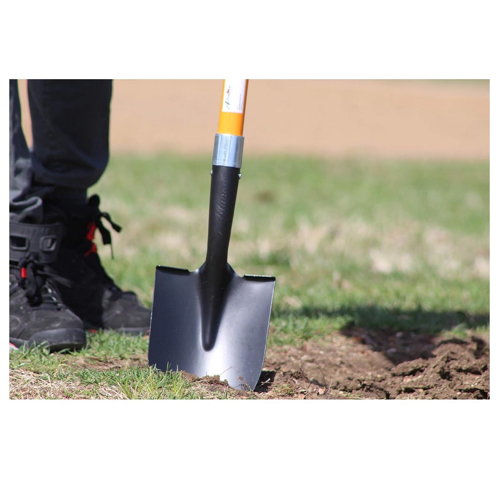 Ashman Heavy-Duty Digging Shovel (2 Pack) with Trenching Blade and 41-Inch Comfortable Handle - Ideal for Garden, Landscaping, Construction, and Masonry - Perfect for Digging Soil, Dirt, and Gravel.