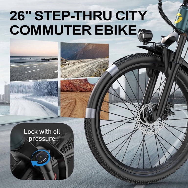 Aairsk GT300 Electric Mountain Bike,26