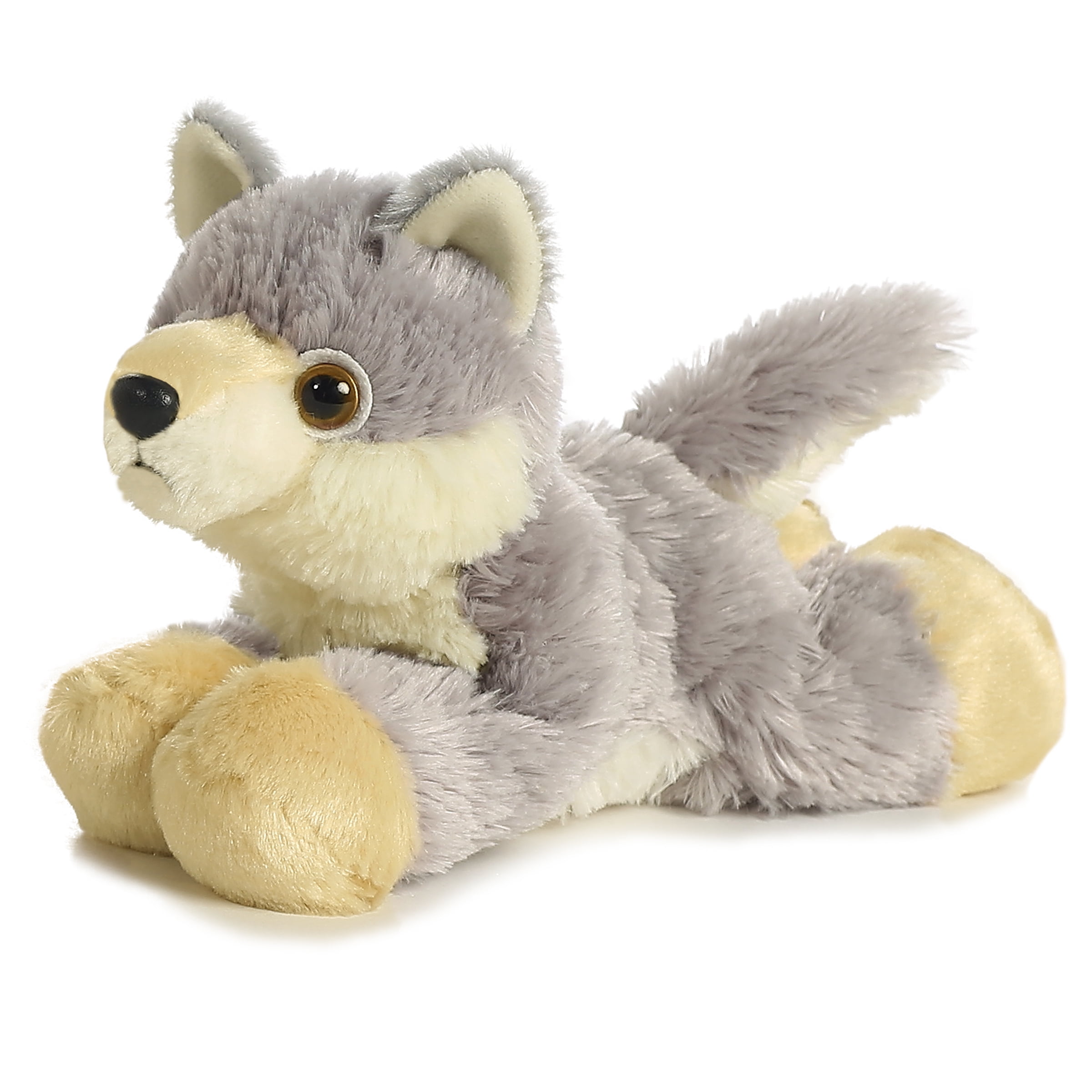 Wily Wolf Flopsie 12 Inch Woodland Critter Stuffed Animal by Aurora Plush 30503 for sale online 