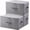 Dark Gray, 3pcs, variant on iwill CREATE PRO Pack of 2, Fabric Folding Washable Clothes Storage Boxes with Zip Lid for Wardrobe, Black Gray