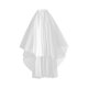 thumbnail image 1 of Tocado de velo de tul nupcial, velo de boda de dos niveles con peine para despedida de soltera, suministros para fiesta de compromiso y , Blanco mayimx Velo de novia, 1 of 9