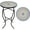 C, variant on Indoor Outdoor Side Table - Mosaic Side Table, Round Side Table with Ceramic Tile Top, Patio Accent Table for Yard, Garden, Living Room Ect