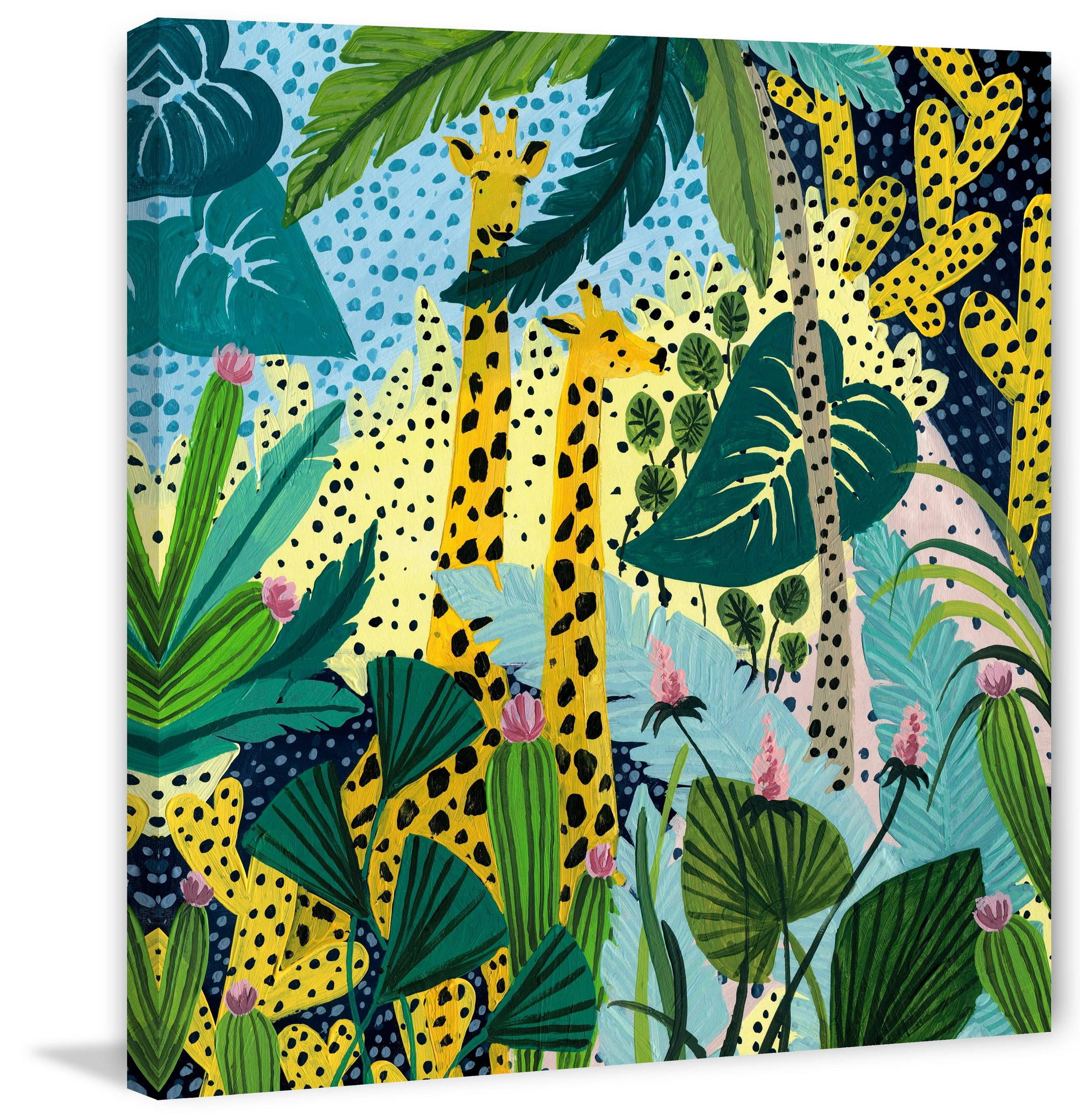 Marmont Hill Spotted Jungle Canvas Wall Art