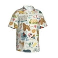 thumbnail image 2 of Daiia Dogs Funny Pets Hawaiian Shirt for Men Gentle Cotton Regular Short Sleeve Casual-Medium, 2 of 9