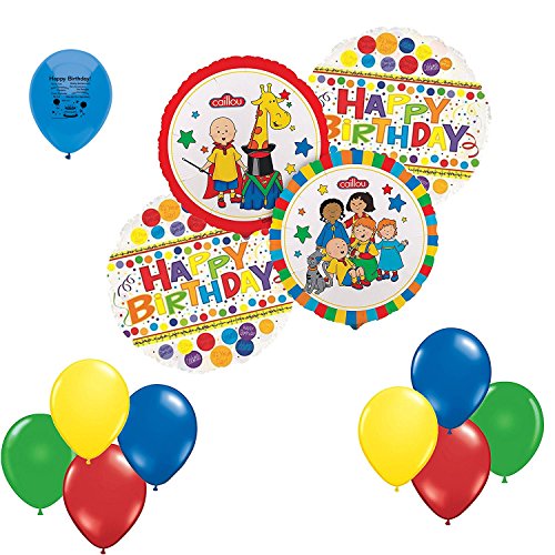 Caillou Happy Birthday Balloon Bouquet by Anagram - Walmart.com ...