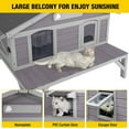 thumbnail image 3 of Aivituvin Outdoor Cat House for Winter Feral Cat Shelter Weatherproof Large Opening Roof Escape Door, 3 of 9