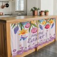 thumbnail image 6 of Easter Eggs Tier Curtains 36 Inch Length, Purple Tulip Flower Spring Bunny Butterfly Floral Cafe Short Curtains for Bathroom Sink, Small Kitchen Curtain Light Filtering Drapes 2 Panels 27.5"Wx36"L, 6 of 8