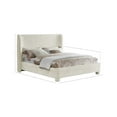 thumbnail image 3 of Meridian Furniture Penny Cream Chenille Fabric King Bed, 3 of 10