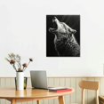 thumbnail image 2 of COMIO Wolf Wall Decoration Wolf Poster Black And White Abstract Canvas Wall Art Print Modern Living Room B Wall Art Paintings Canvas Wall Decor Home Decor Living Room Decor Aesthetic Prints, 2 of 4