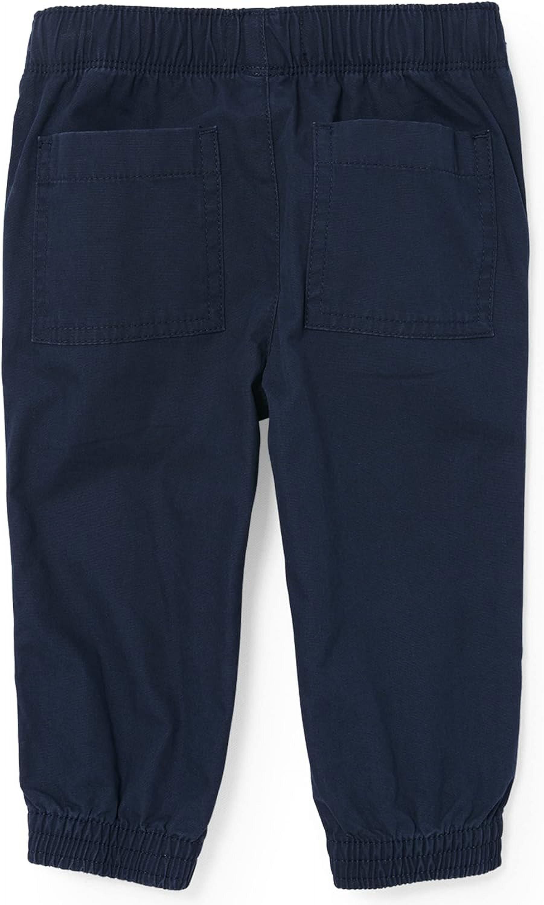 The Children's Place Toddler Boys Stretch Pull-On Jogger Pant, 2-Pack, Sizes 2T-5T