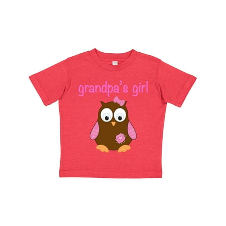 

Inktastic Grandpa s Girl - Owl Gift Toddler Toddler Girl T-Shirt
