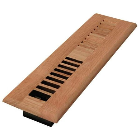 

1PACK DecorGrates WL212-U Floor Register 2-1/4 X 12 Unfinished Oak Wood