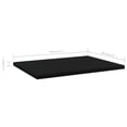 thumbnail image 5 of Bookshelf Boards Charmma Bookcase Panels 4 pcs Black 15.7"x11.8"x0.6" Chipboard, 5 of 5