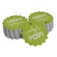 thumbnail image 1 of Inkdotpot 50 Pack Real Silver Foil Paper Tags Ready To Pop Baby Shower Favor Hang Tags, 1 of 6