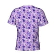 thumbnail image 6 of Vsdgher Violet Print Men's Dry Fit Mesh Athletic Shirts Moisture Wicking Tennis T-Shirt Tops, 6 of 9