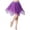 Purple, variant on Women's Skirt Performance Clothing Latin Belly Latin Dance Sequins Irregular Skirt Short Empire Waist Short Solid Color Skirt