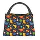 thumbnail image 1 of Fotbe Dinosaurs in Space Bolsa Térmica Portátil con Estampado, Bolsa de Entrega de Alimentos Aislada, Bolsa Reutilizable de Gran Capacidad para Comidas y Supermercado, 1 of 6