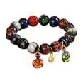 thumbnail image 1 of Pulsera de vidrio de colores, pulsera de animales de oro para tragar cinabrio, cuentas de Buda para hombres y mujeres, 1 of 5