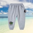 thumbnail image 2 of KBODIU Boys' Pants Boys Athletic Training Pants Casual Dinosaur Graphic Jogger Pants Sweatpants Size 1-8 Years, 2 of 3