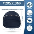 thumbnail image 2 of Uxcell Helmet Liner Skull Cap for Men, Sweat Wicking Hats Stretchy Under Helmets Caps for Running Bicycle Motorcycle Cycling Navy Blue, 2 of 7